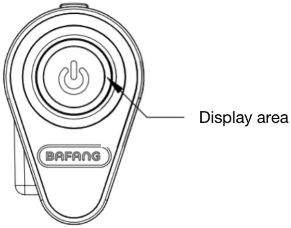 BAFANG DP E171 CAN Display Drive System - display area