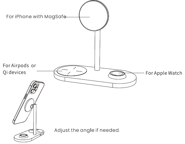 KUXIU-SX-X23-3in1-Magnetic-Phone-Stand-Wireless-Charger-fig- (2)