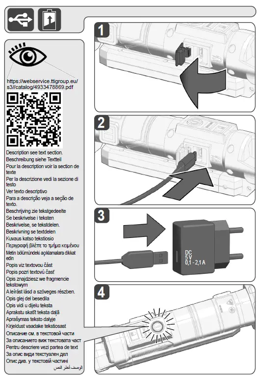 milwaukee L4 SL550 Rechargeable LED Lamp 3