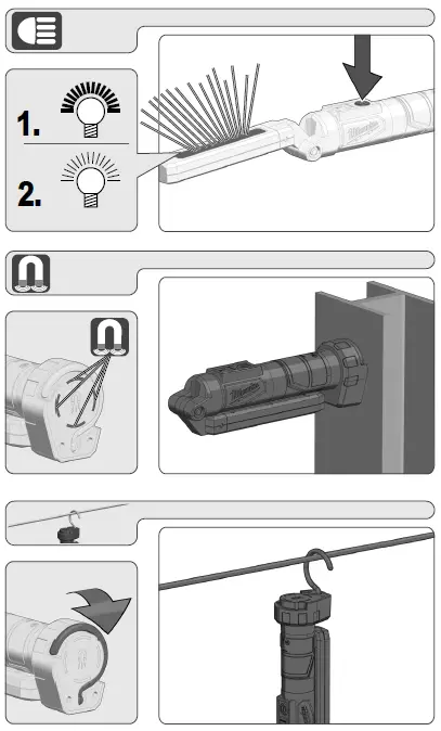 milwaukee L4 SL550 Rechargeable LED Lamp 7