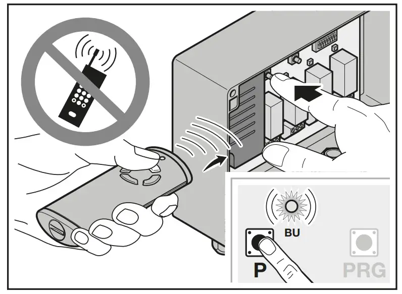 HORMANN HER 4 BiSecur Receiver - Teaching in a radio cod