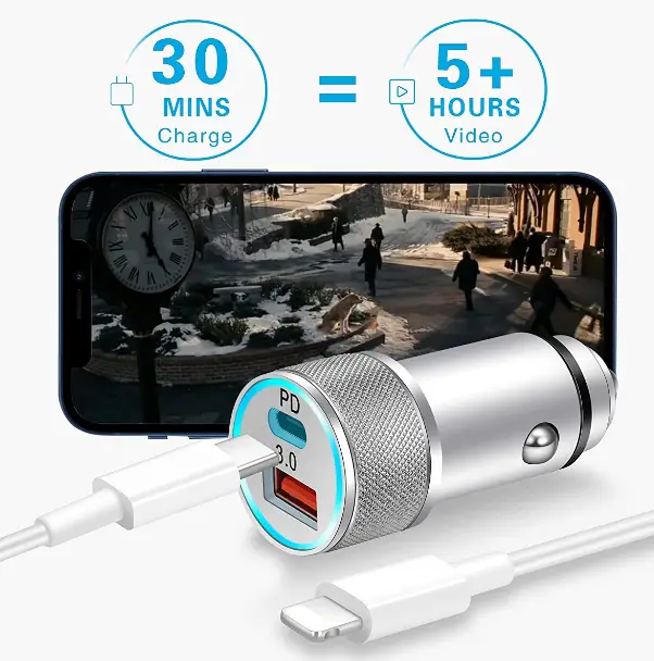 LUOSIKE-C18SPD-20W-USB-C-Fast-Car-Charger-FIG-1