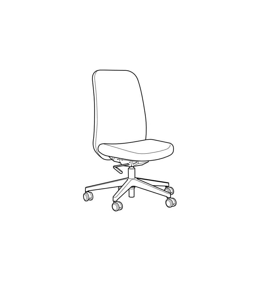 Ikea Aa-2213581-2 Vallfjället Office Chair Gunnared Grey Instruction Manual