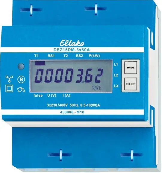 Eltako DSZ15DM-3x80A M-Bus Three Phase Meter