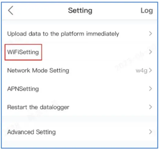 solis W4G Datalogger Stick Instruction - “APNSetting 3