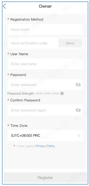 solis W4G Datalogger Stick Instruction - “Register” 2
