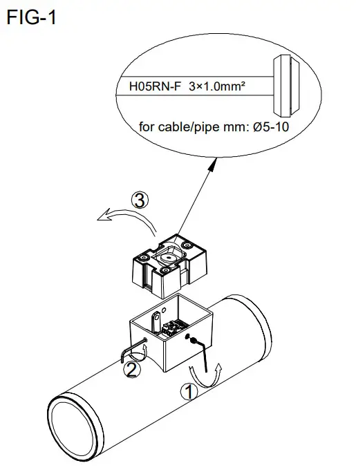 HALCYON EX153 Surface Mount Column Spot Two Way Up-Down Large - parts 1