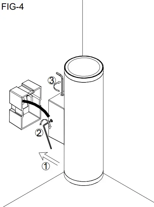 HALCYON EX153 Surface Mount Column Spot Two Way Up-Down Large - parts 5