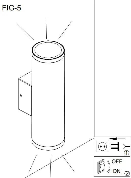 HALCYON EX153 Surface Mount Column Spot Two Way Up-Down Large - parts 6