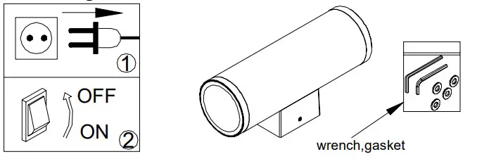 HALCYON EX153 Surface Mount Column Spot Two Way Up-Down Large