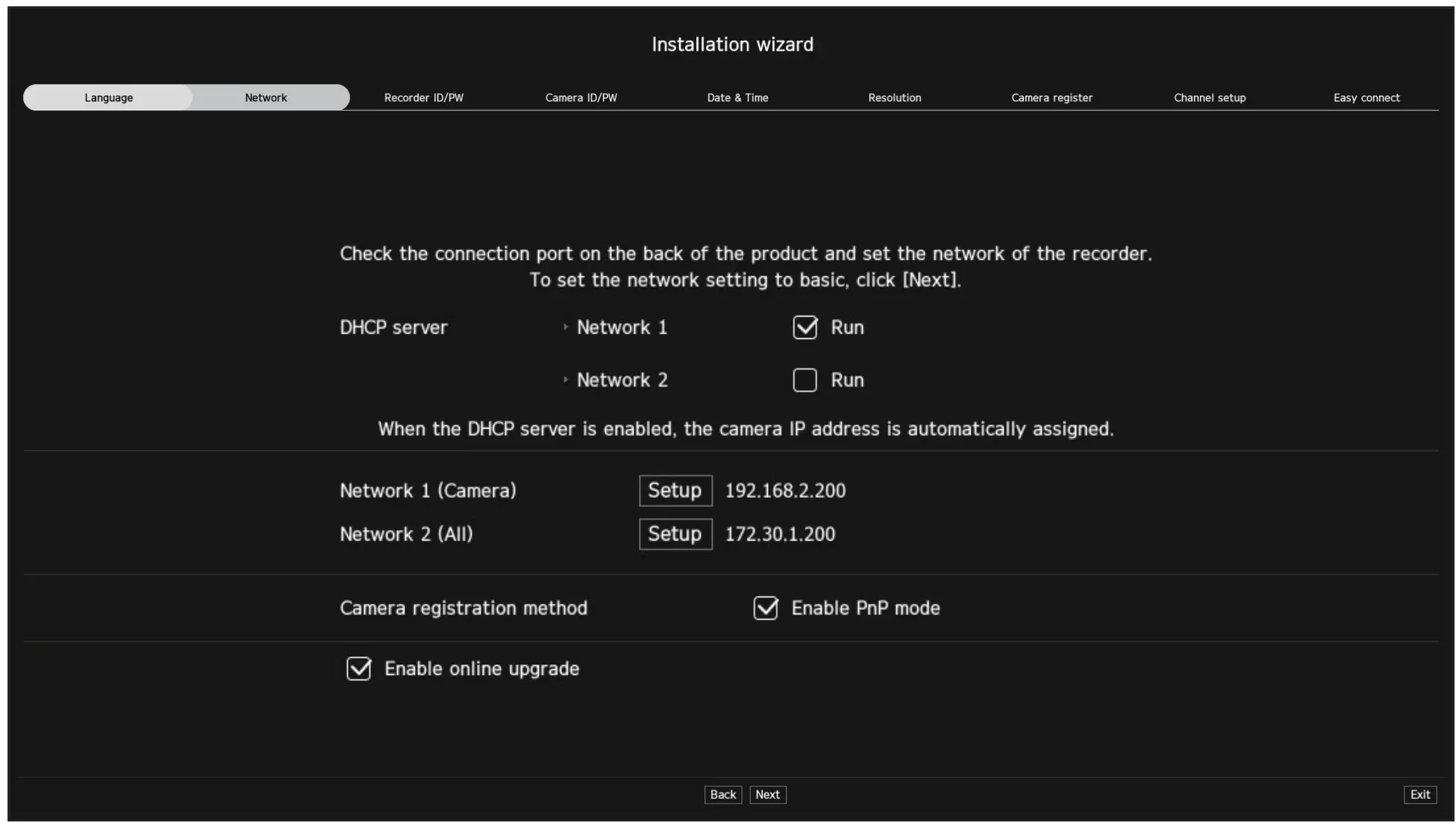 Installation Wizard Setup