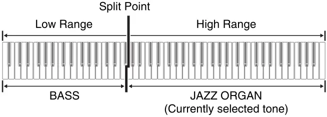 CASIO PX-765 Digital Piano - Bass Tone