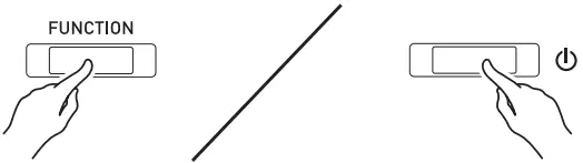 CASIO PX-765 Digital Piano - Function button 2