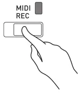 CASIO PX-765 Digital Piano - MIDI REC button