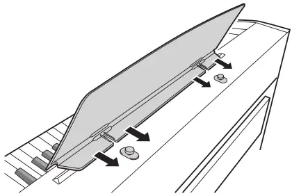 CASIO PX-765 Digital Piano - music stand