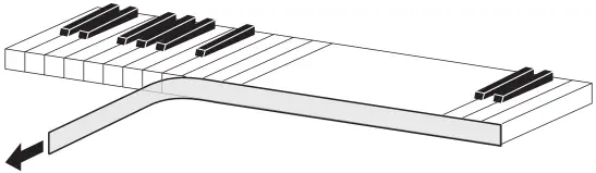 CASIO PX-765 Digital Piano - tape by pulling