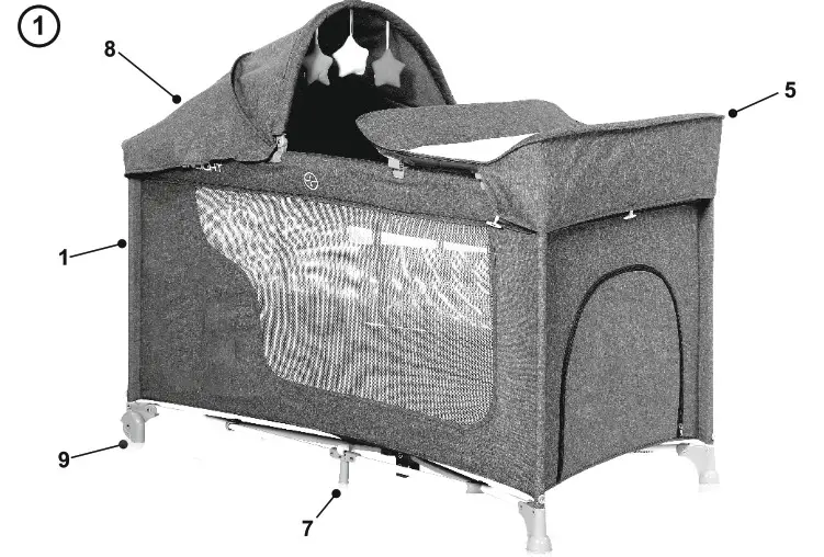 lorelli Moon Light 2 Layers Plus Rocker - overview 1