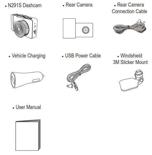PAPAGO N291S Driving Recorder Camera - Content