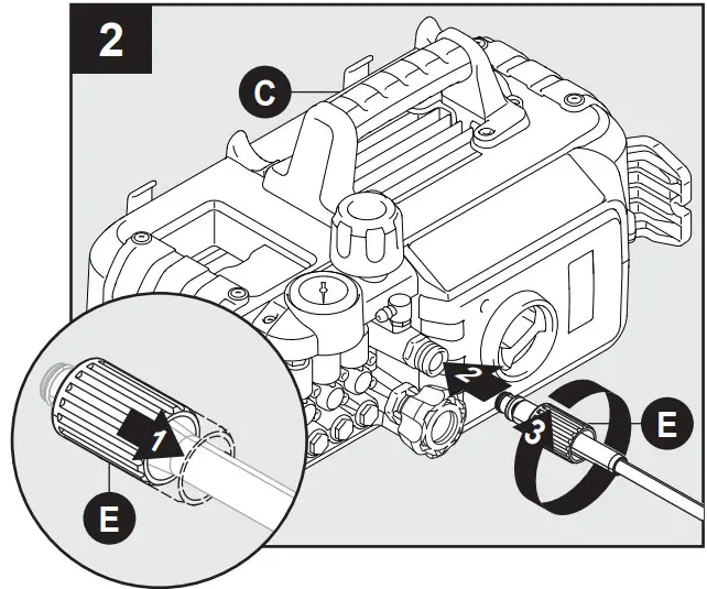 AR BLUE CLEAN AR675 Electric Pressure Washer - ASSEMBLY INSTRUCTIONS 2