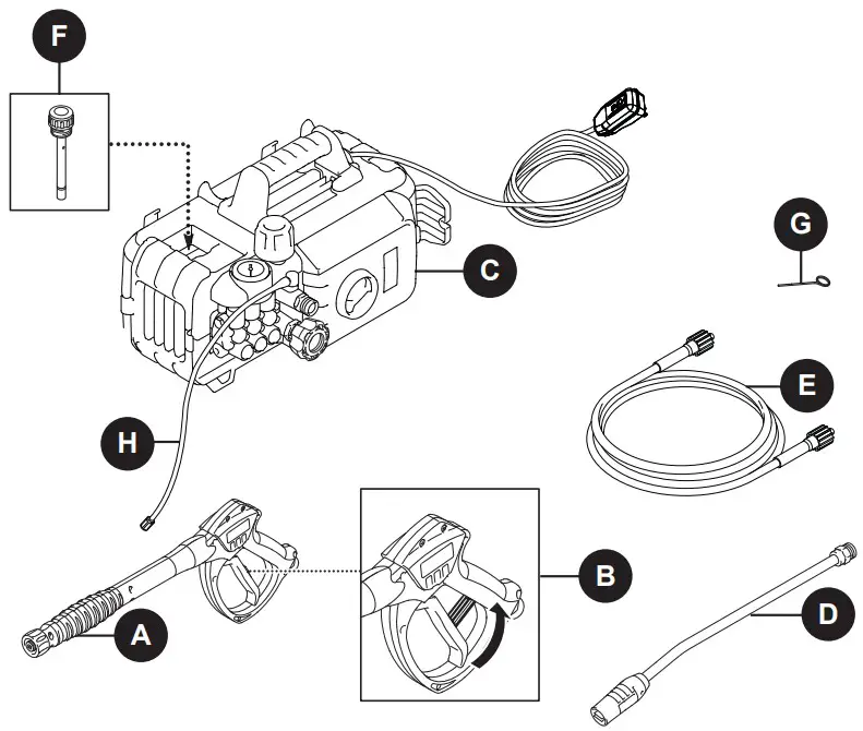 AR BLUE CLEAN AR675 Electric Pressure Washer - fig