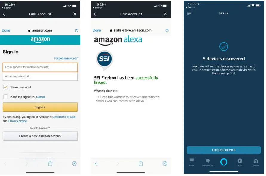 SEI Furniture FS1217356 Daltaire Smart Electric Fireplace - Amazon account 1