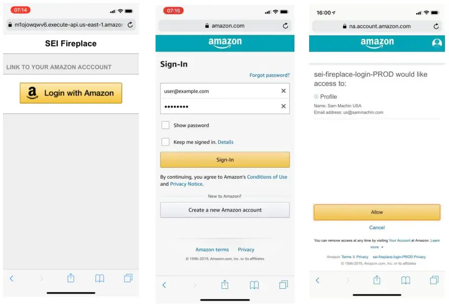 SEI Furniture FS1217356 Daltaire Smart Electric Fireplace - Amazon account