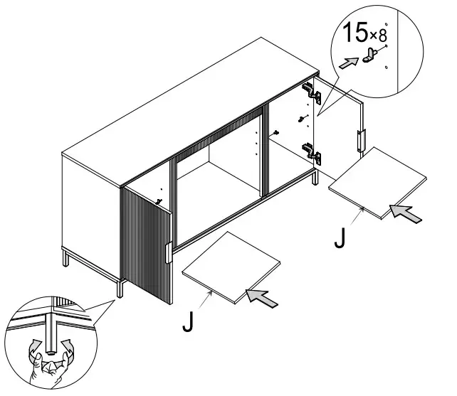 SEI Furniture FS1217356 Daltaire Smart Electric Fireplace - Attach Side