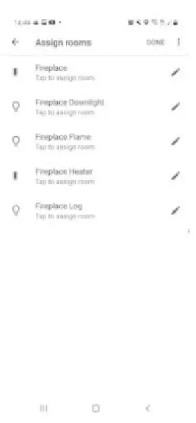 SEI Furniture FS1217356 Daltaire Smart Electric Fireplace - Finish setup 1