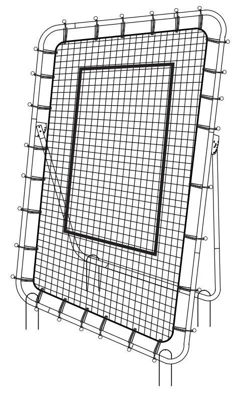 HOMCOM A90-253 Foldable Football Rebounder Net