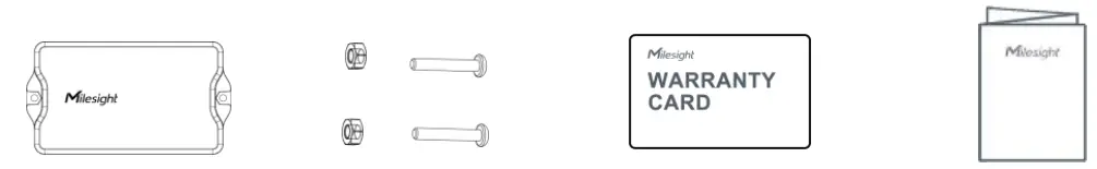 Milesight EM400 UDL Ultrasonic Distance Sensor - Packing List