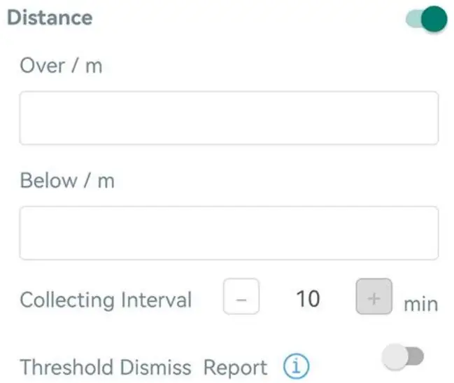 Milesight EM400 UDL Ultrasonic Distance Sensor - Threshold Settings