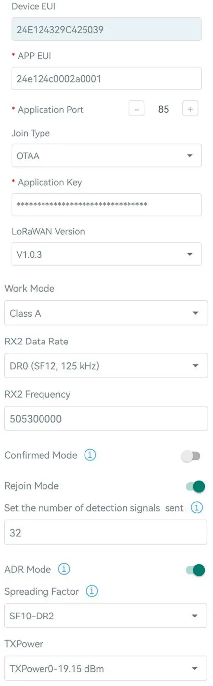 Milesight EM400 UDL Ultrasonic Distance Sensor - settings