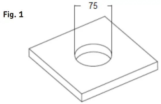 Knightsbridge NH020W 1.2W LED White Aluiminium Round Guide Light - cement