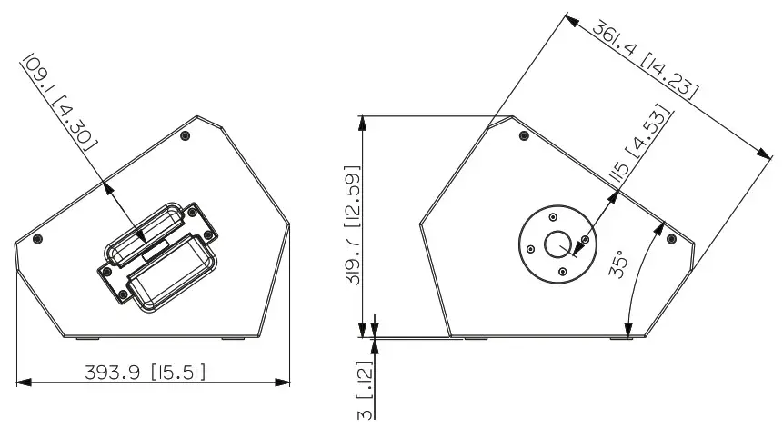 RCF NX 912 SMA Professional Active Stage Monitors - DIMENSIONS 1