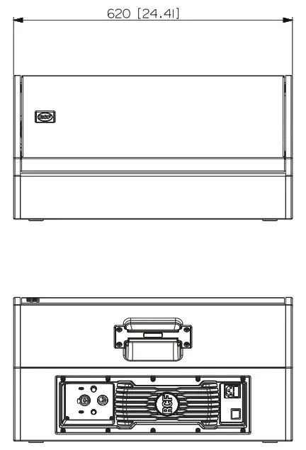 RCF NX 912 SMA Professional Active Stage Monitors - DIMENSIONS 2