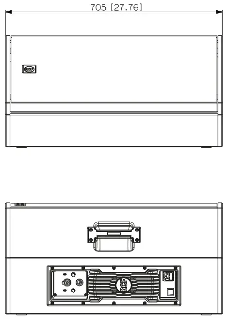RCF NX 912 SMA Professional Active Stage Monitors - DIMENSIONS 3