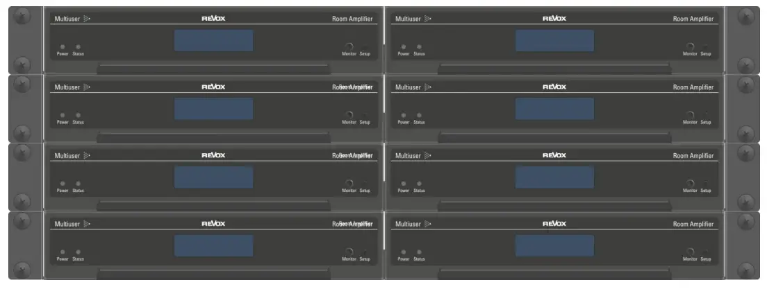 REVOX M30 Multiuser Amplifier - Rack installation1