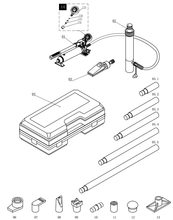 MATCO TOOLS BRK4TB 4 Ton Body Repair Kit - PARTS - 4 TON