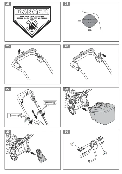 Husqvarna Aspire LC34 P4A Battery Lawn Mower - fig 1