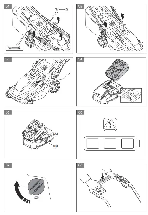 Husqvarna Aspire LC34 P4A Battery Lawn Mower - fig 2
