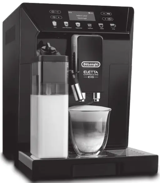De Longhi ECAM46.86X Bean to Cup Espresso and Cappuccino Machine