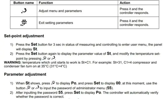 FIG 18 Parameter list