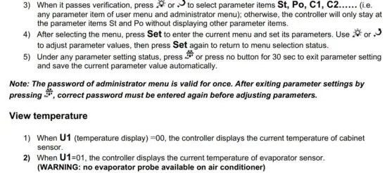 FIG 19 Parameter list