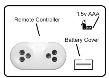 babyhug Azure ATV Ride On Jeep - control battery