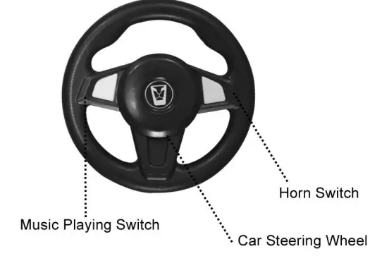 babyhug Azure ATV Ride On Jeep - stearing