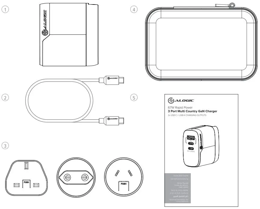 ALOGIC-3-Port-67W-Rapid-Power-Multi-Country-GaN-Charger-1