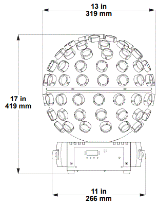 CHAUVET-DJ-Rotosphere-HP-High-Powered-8-Color-Mirror-Ball-Light-fig-2