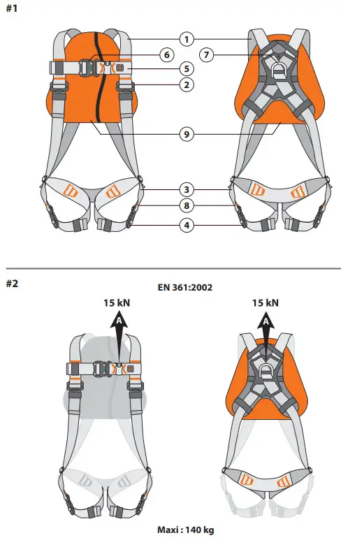 neofeu NUS57 Full Body Harness - fig 1