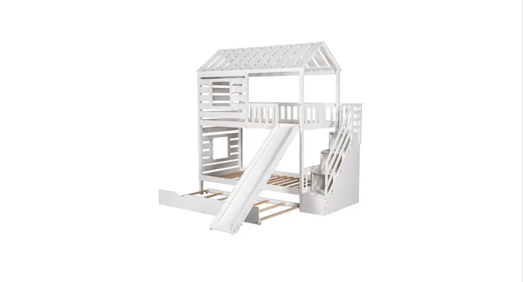 Qualfurn Wf286205 Twin Twin House Bunk Bed Instruction Manual Qualfurn Wf286205 Twin Twin House Bunk Bed Instruction Manual