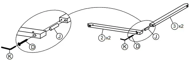 QualFurn WF286205 Twin Twin House Bunk Bed - overview 7